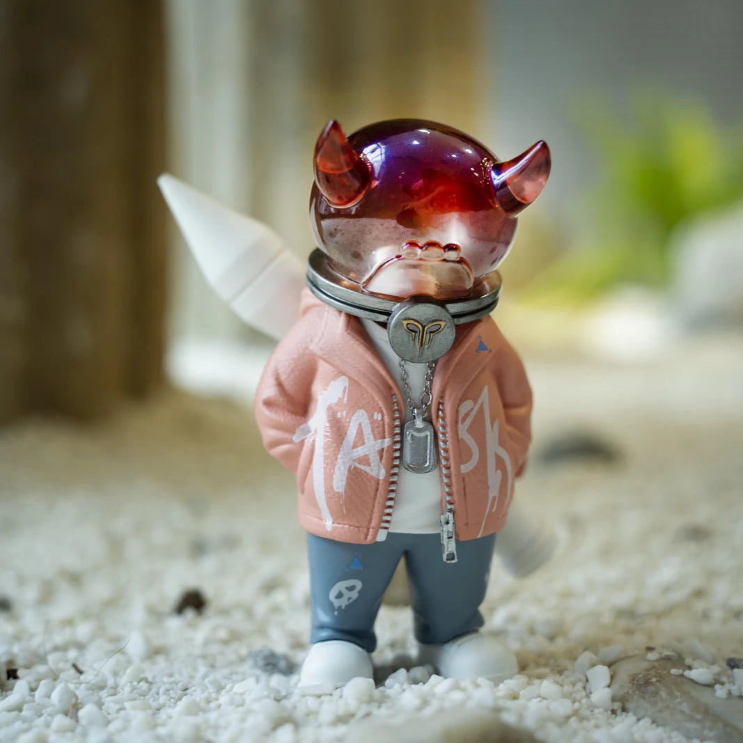 KOKOMILO A-Kingsman Sunset Grapefruit Transparent Head Figure — main view | KikiBuddies