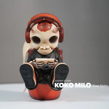 KOKOMILO Your Habit Retro Coral M Version Ritual Figure — main view | KikiBuddies