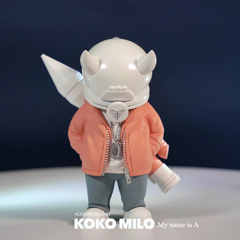 KOKOMILO A-Kingsman Sunset Grapefruit S/M Version Opaque Head Figure — main view | KikiBuddies