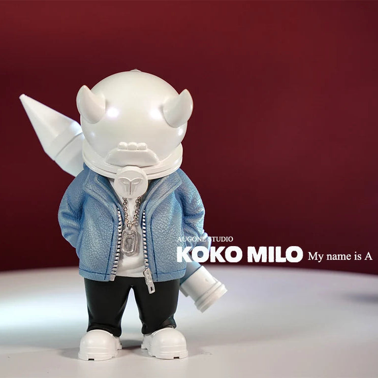 KOKOMILO A-Kingsman Stream Blue S/M Version Opaque Head Figure — main view | KikiBuddies