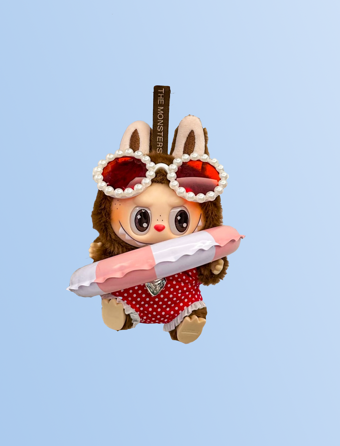 Labubu Red Polka Dot Poolside Set – Summer Swim Style (3 Items)