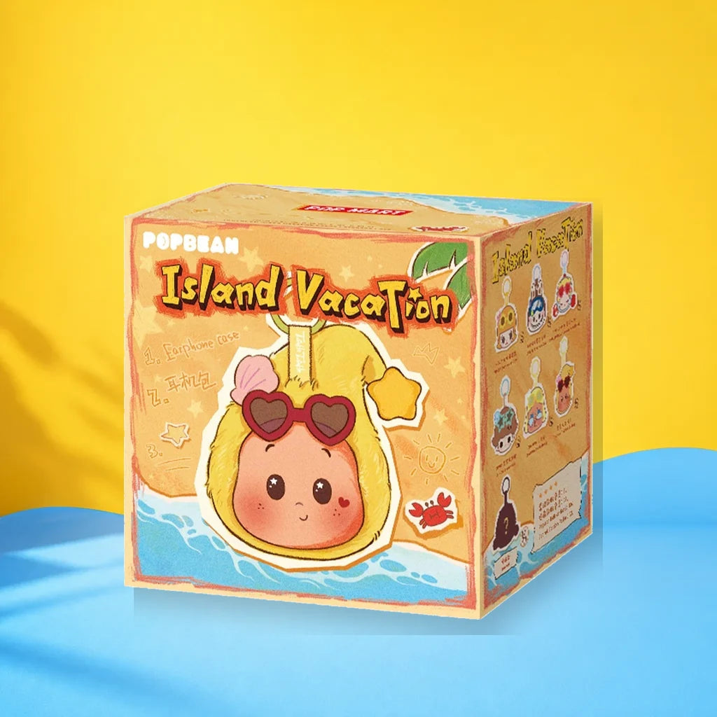POP BEAN Island Vacation Series Earphone Case Blind Box - Blind Box Packaging - 01 main kiki clean