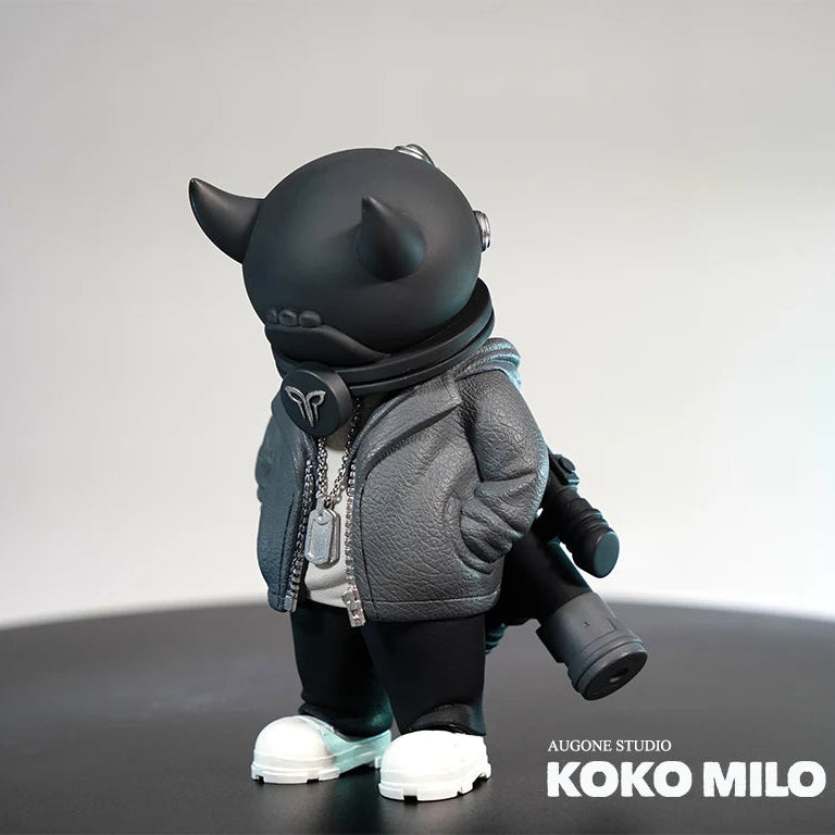 KOKOMILO A-Kingsman Charcoal Gray S/M Version Opaque Head Figure — main view | KikiBuddies