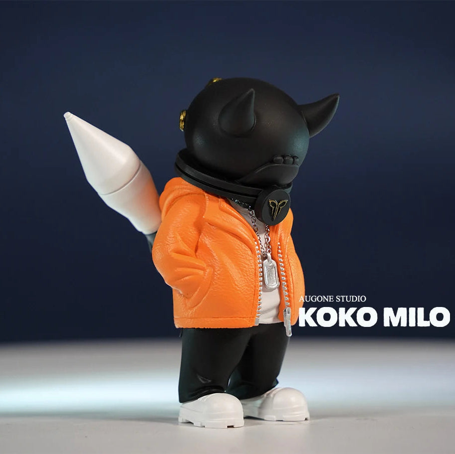 KOKOMILO A-Kingsman Bright Orange S Version Opaque Head Figure — main view | KikiBuddies