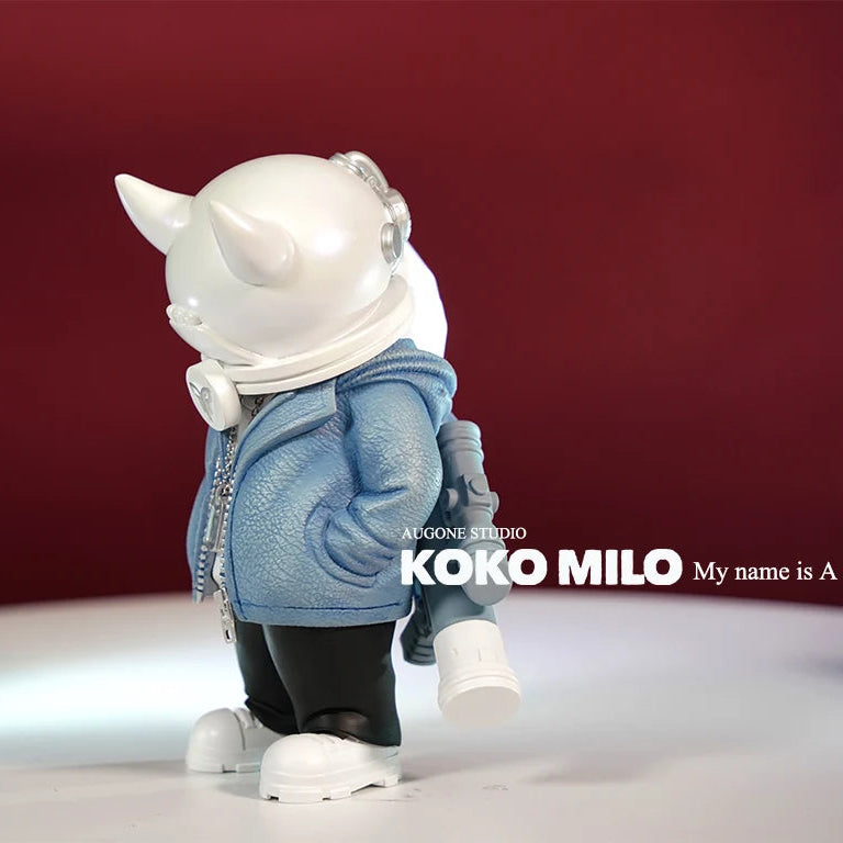 KOKOMILO A-Kingsman Stream Blue S/M Version Opaque Head Figure — front view | KikiBuddies