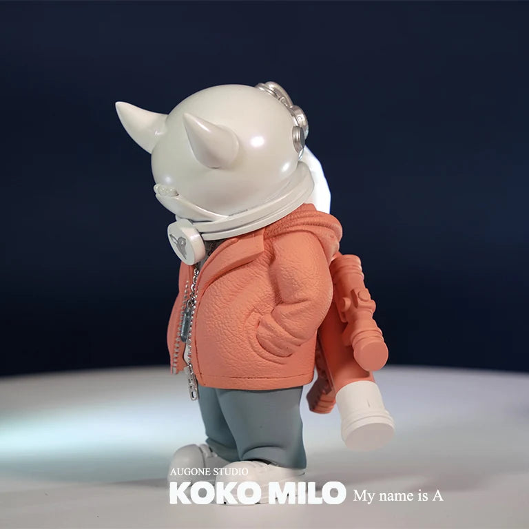 KOKOMILO A-Kingsman Sunset Grapefruit S/M Version Opaque Head Figure — front view | KikiBuddies