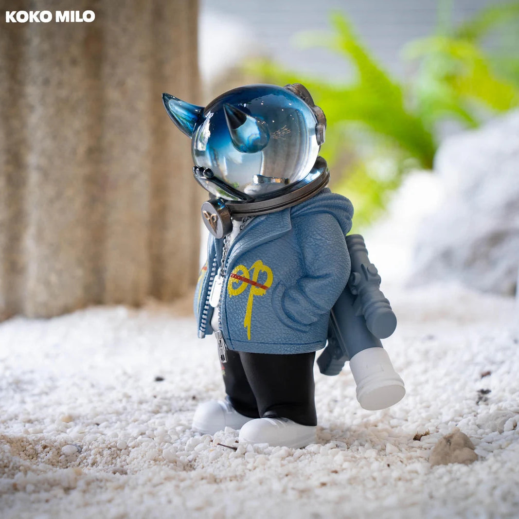 KOKOMILO A-Kingsman Stream Blue Transparent Head Figure — main view | KikiBuddies