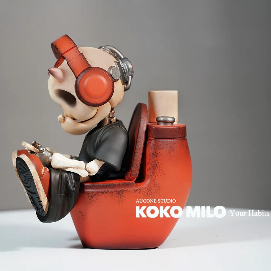 KOKOMILO Your Habit Retro Coral M Version Ritual Figure — main view | KikiBuddies