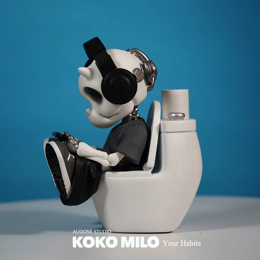 KOKOMILO Your Habit Bright White M Version Ritual Figure — side view | KikiBuddies