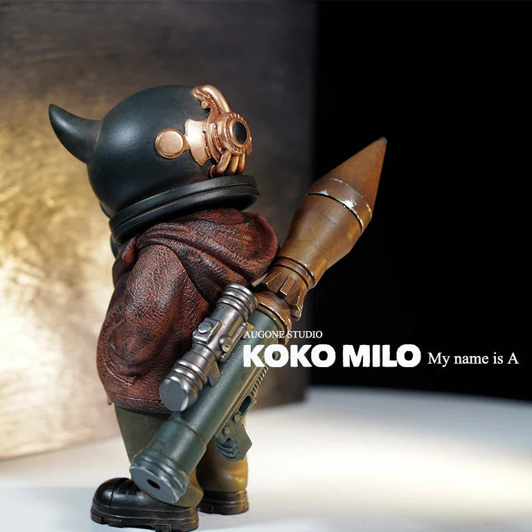 KOKOMILO A-Kingsman Chestnut S/M Version Opaque Head Figure — side view | KikiBuddies