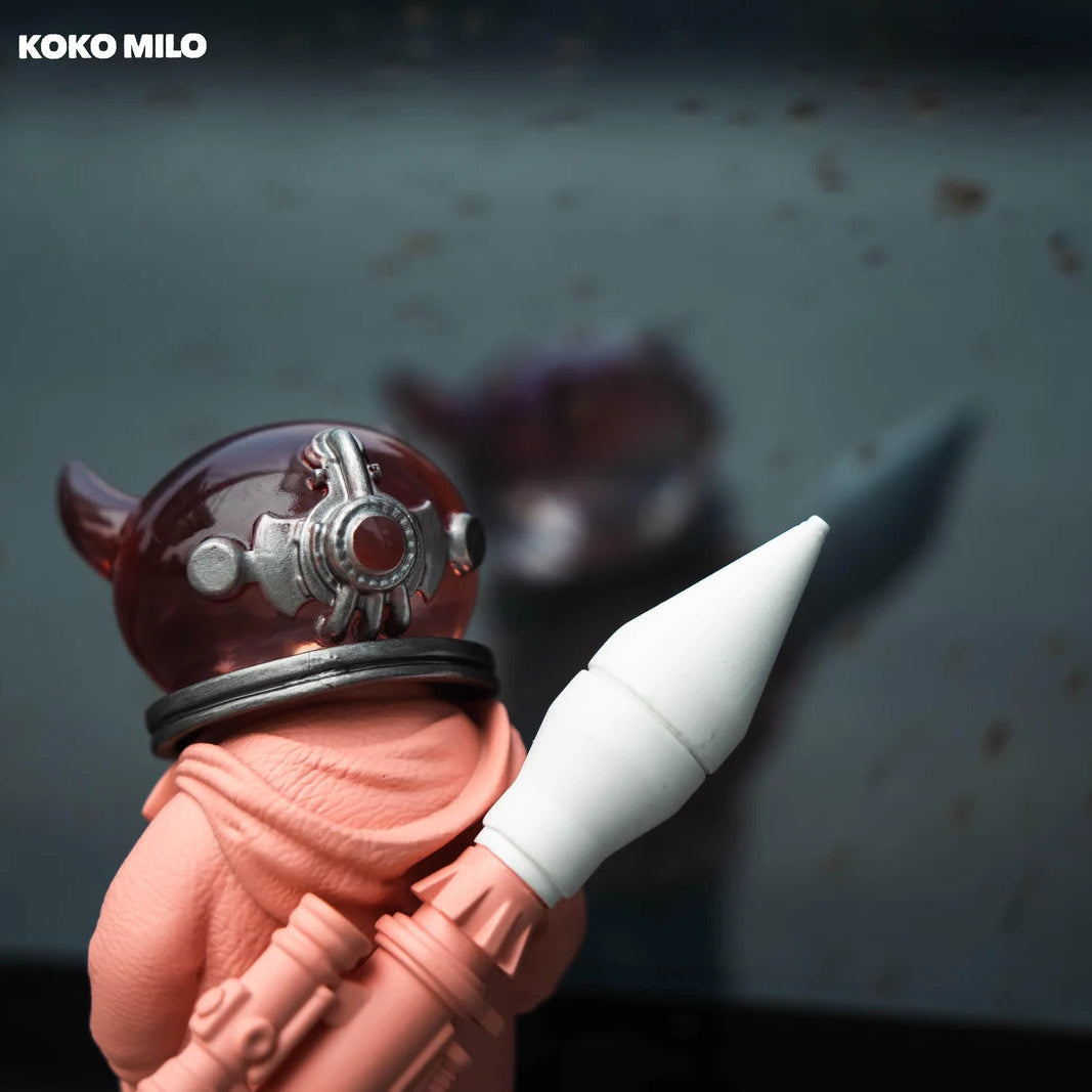 KOKOMILO A-Kingsman Sunset Grapefruit Transparent Head Figure — detail view | KikiBuddies