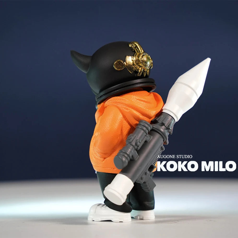 KOKOMILO A-Kingsman Bright Orange S Version Opaque Head Figure — detail view | KikiBuddies