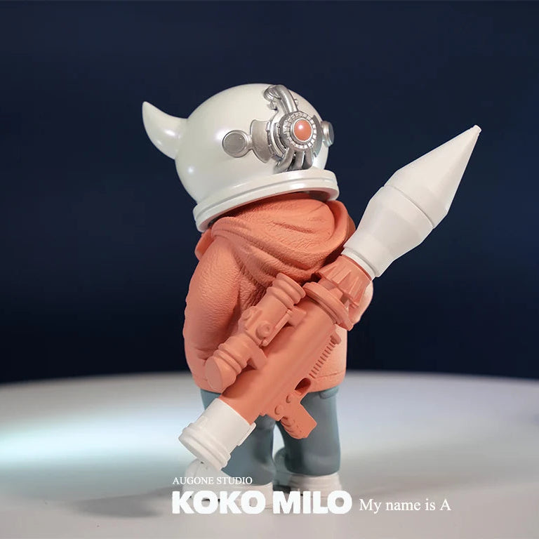 KOKOMILO A-Kingsman Sunset Grapefruit S/M Version Opaque Head Figure — detail view | KikiBuddies