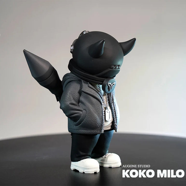 KOKOMILO A-Kingsman Charcoal Gray S/M Version Opaque Head Figure — additional view | KikiBuddies