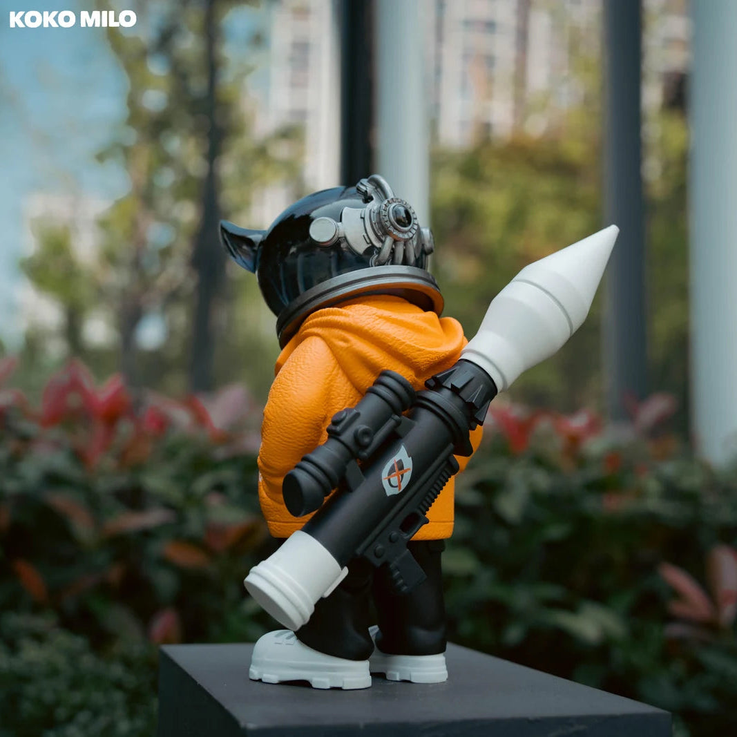 KOKOMILO A-Kingsman Bright Orange Transparent Head Figure — additional view | KikiBuddies