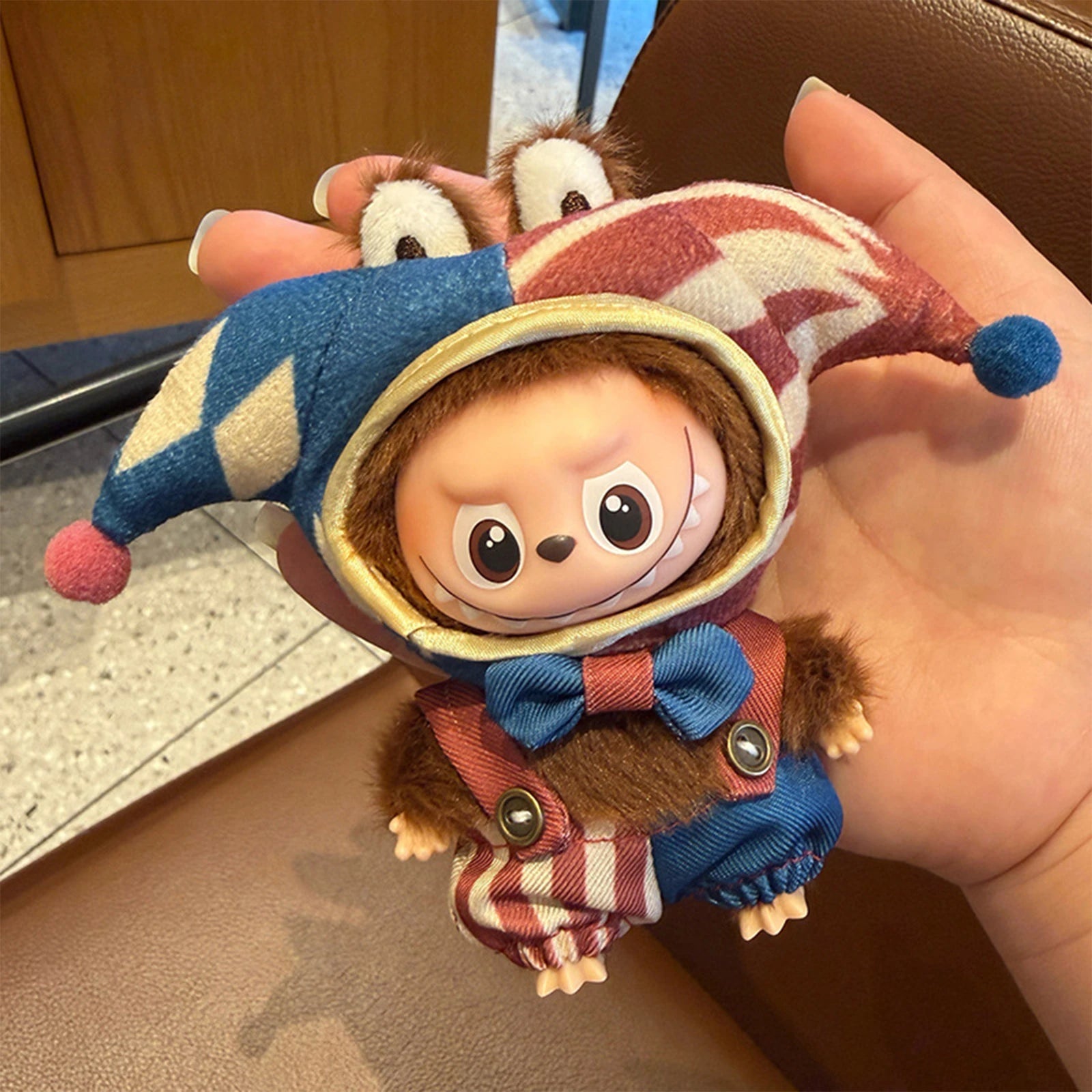 10cm Carnival Set For Labubu – Jolly Jester - front view | KikiBuddies