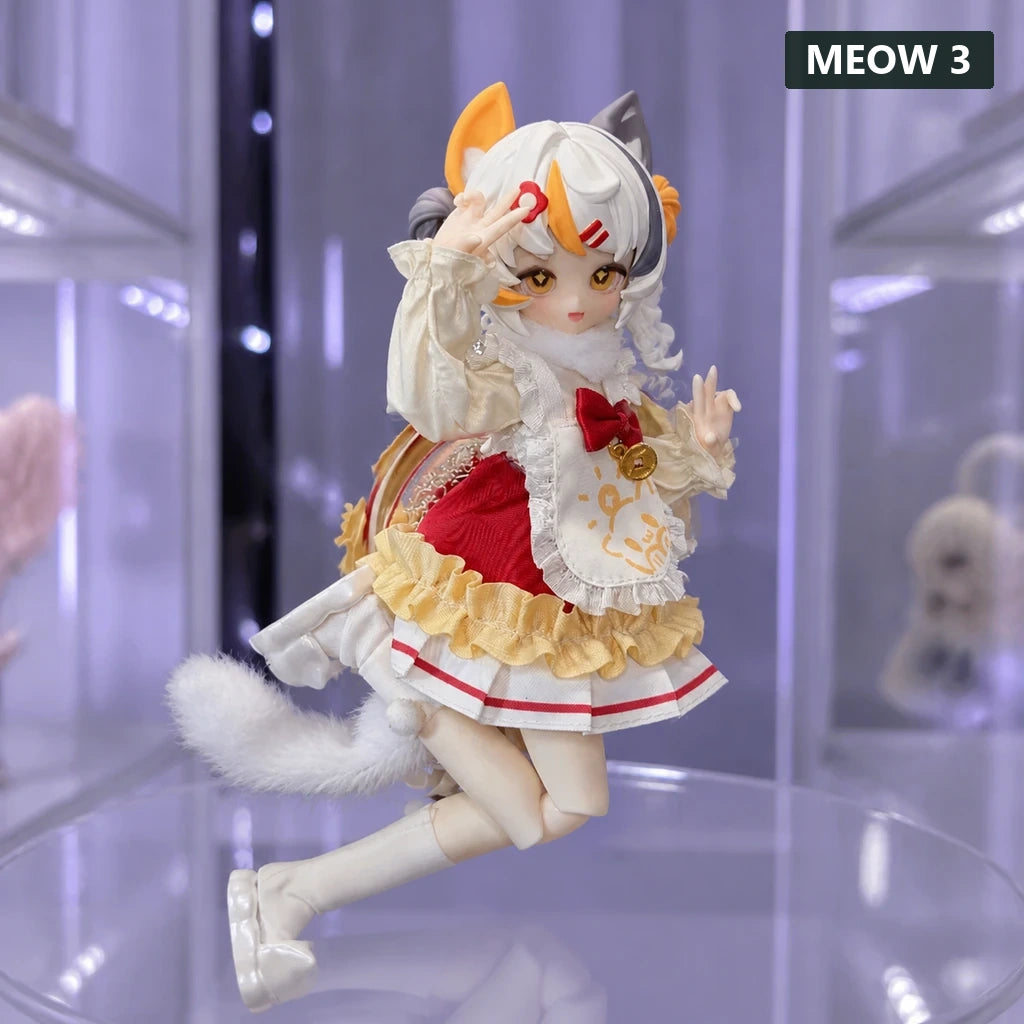 MEOW 3 MEOW MEOW MEOW Dimensions Series 1/8 Action Figure Blind Box hero expressive representative outcome
