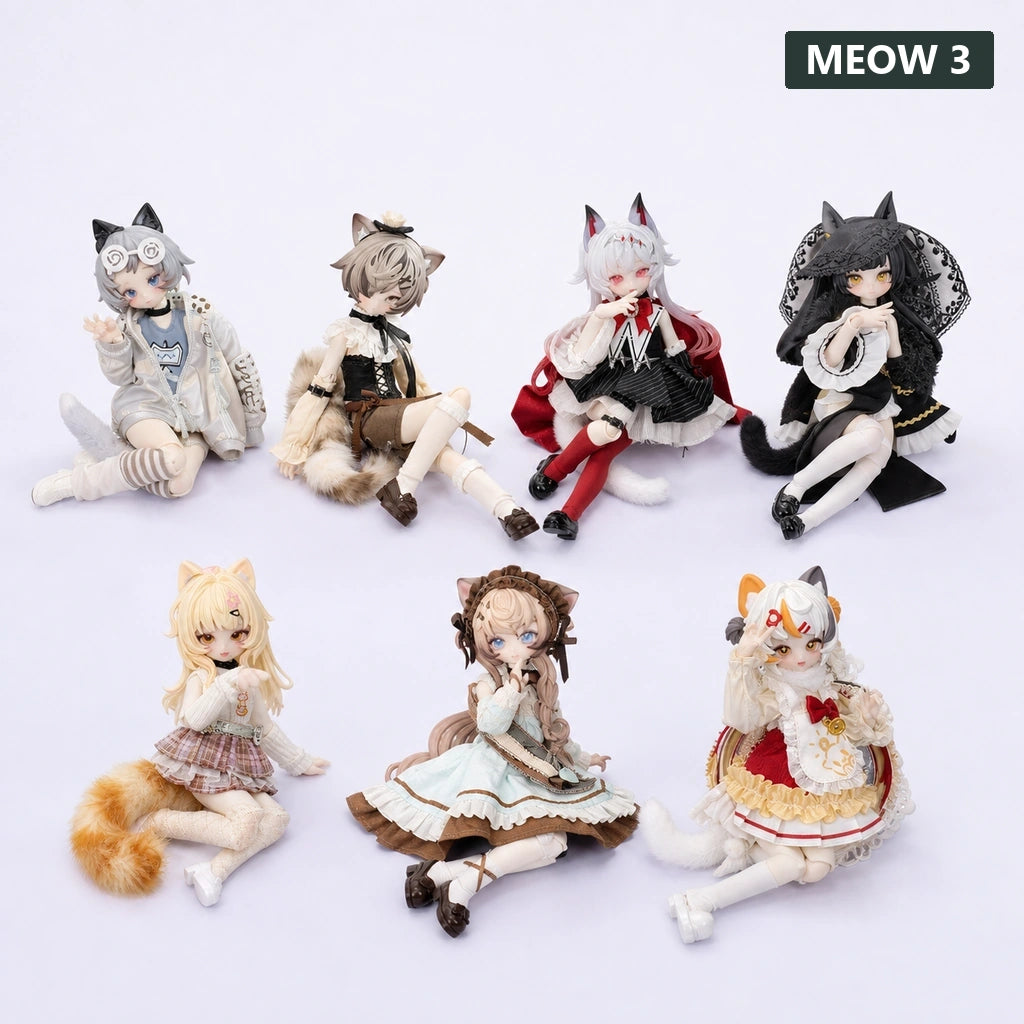 MEOW 3 MEOW MEOW MEOW Dimensions Series 1/8 Action Figure Blind Box series lineup factual