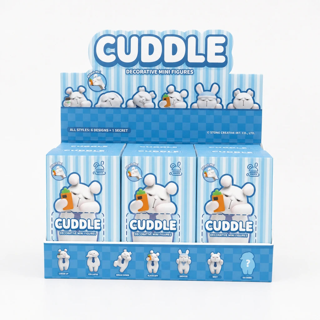 Monday Bruce Cuddle Series Mini Figure Blind Box whole set containing 6 blind boxes