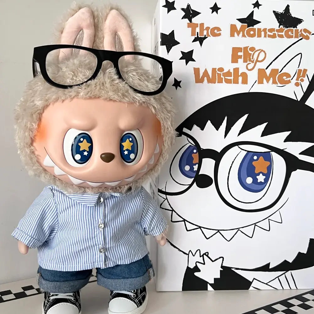 Labubu Flip With Me Vinyl Plush Doll 40cm - front view | KikiBuddies