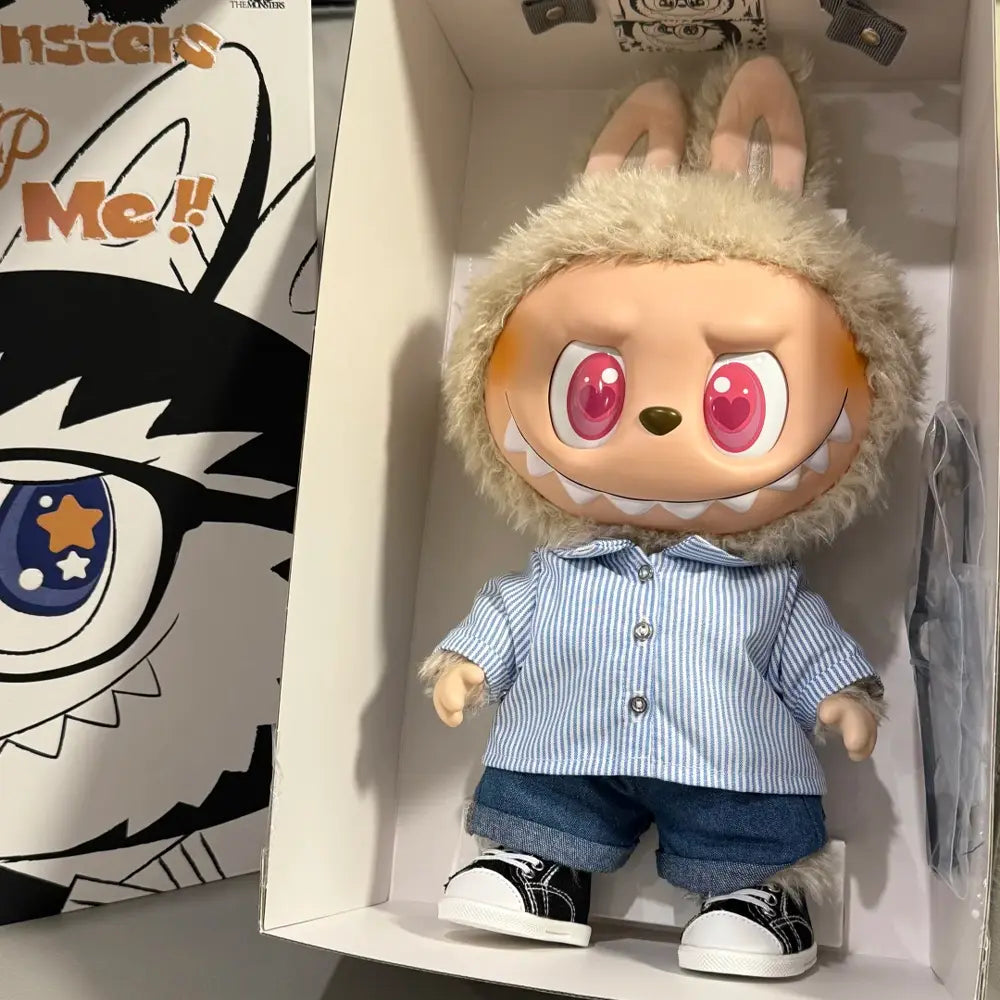 Labubu Flip With Me Vinyl Plush Doll 40cm - lifestyle scene | KikiBuddies