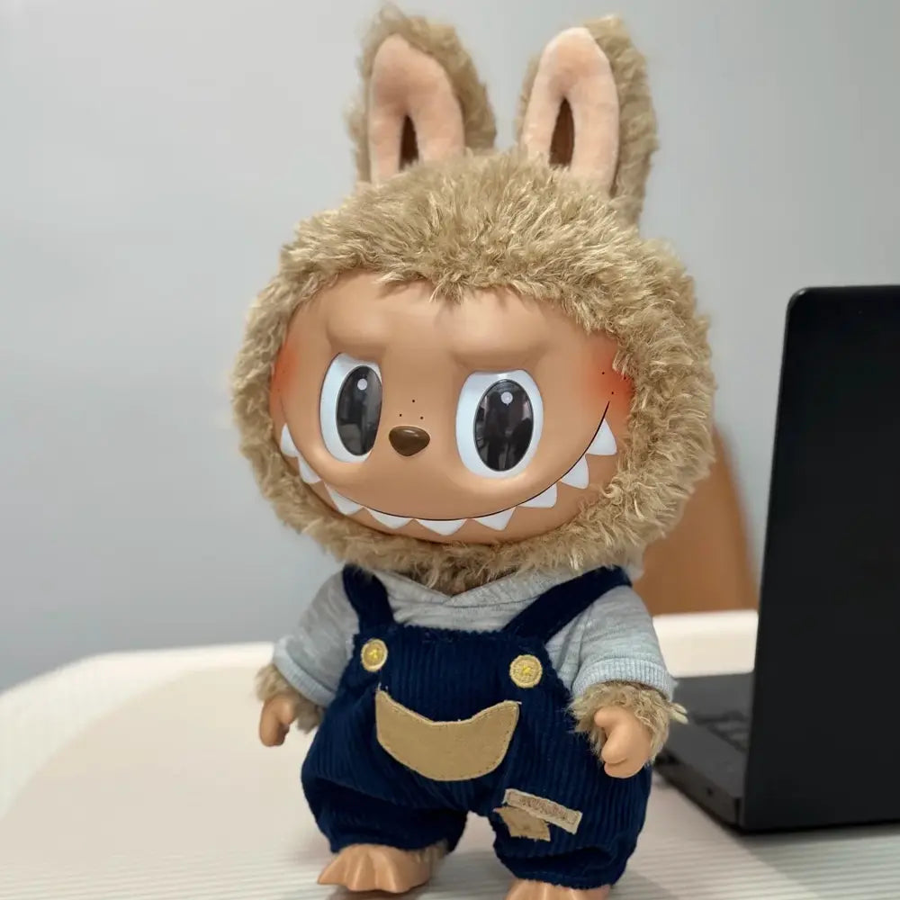 Labubu Time to Chill Vinyl Plush Doll 37cm - front view | KikiBuddies