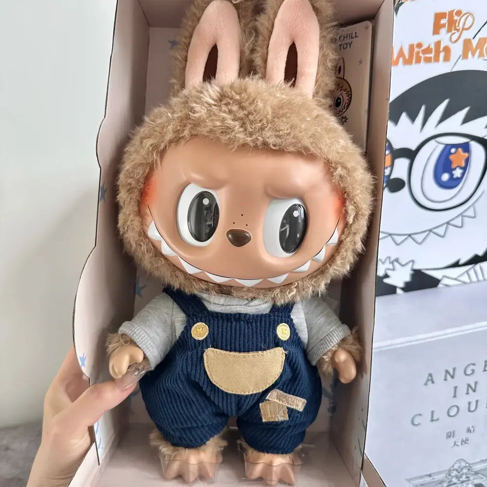 Labubu Time to Chill Vinyl Plush Doll 37cm - material detail | KikiBuddies