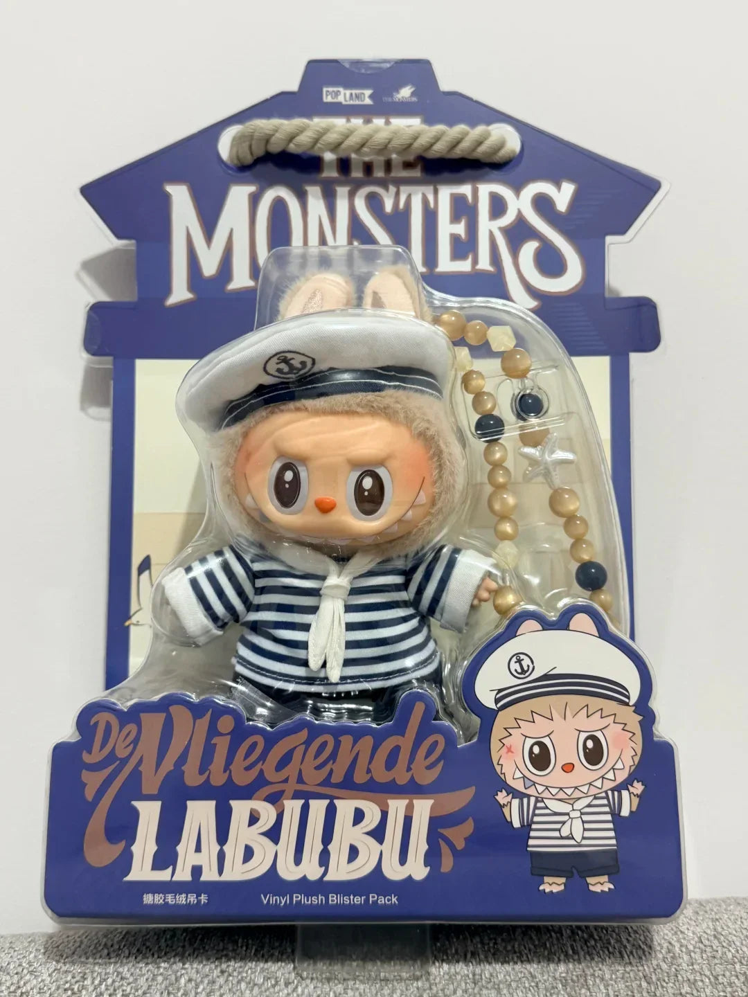 THE MONSTERS De Vliegende Labubu Sailor Vinyl Plush Hanging Card 15cm - main product card | KikiBuddies