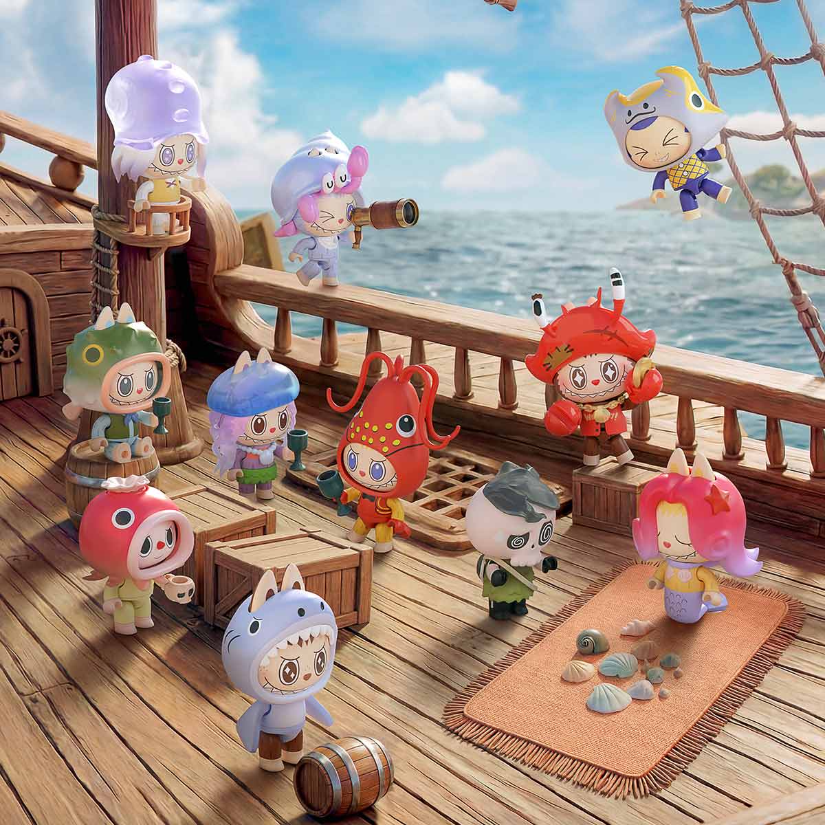 Chasing Mermaids — mermaid crew detail; scene styling is not a purchase-inclusion list