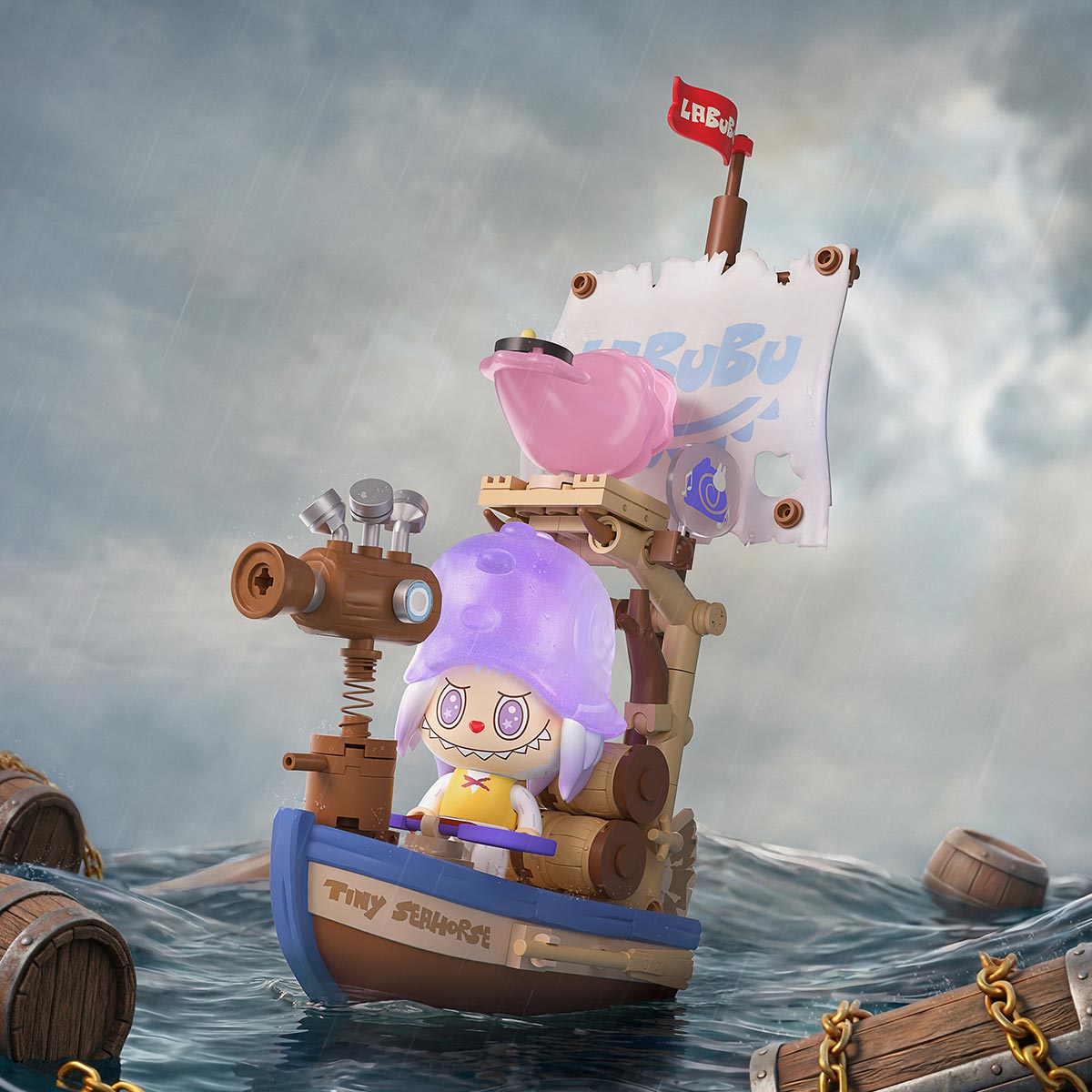 Chasing Mermaids — tiny seahorse scene; scene styling is not a purchase-inclusion list