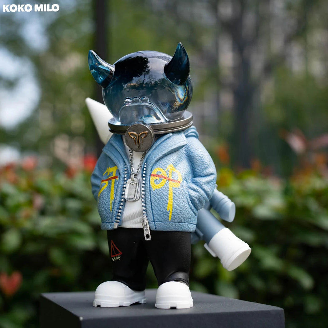 KOKOMILO A-Kingsman Stream Blue Transparent Head Figure - additional product view 7 | KikiBuddies