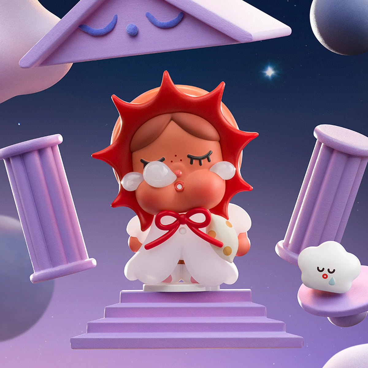 CRYBABY Crying to the Moon ordinary series Sleepy Sunny scene reference; depicted stage and cloud are not inclusion proof | exact official 4701