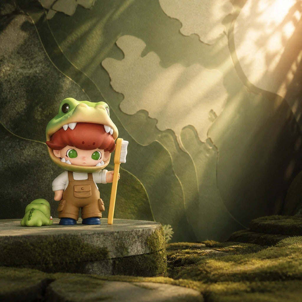 DIMOO Animal Kingdom Series Figures - Blind Box & Full Set series context display; random single outcome not guaranteed
