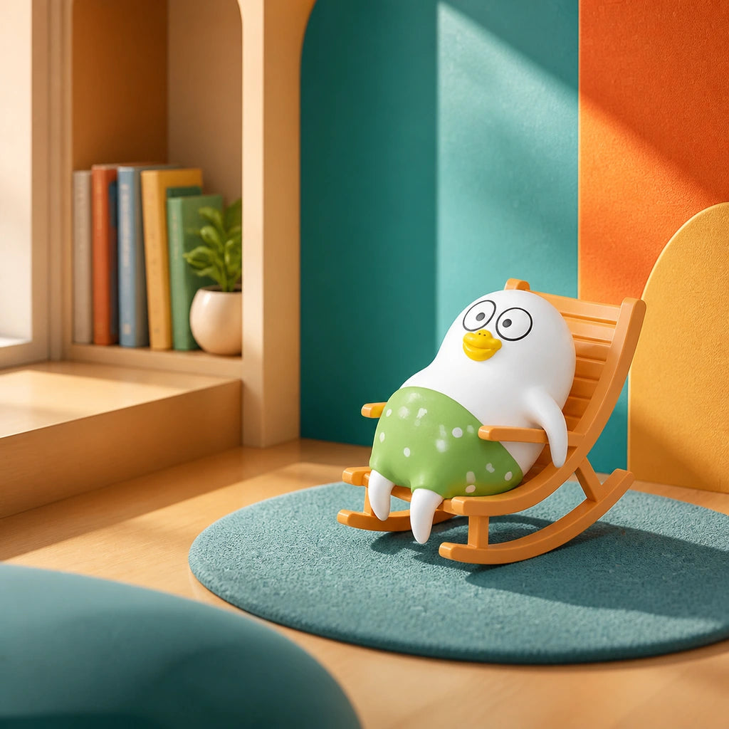 Duckyo Never Grows Up Series Figures - Blind Box & Full Set series context display; random single outcome not guaranteed