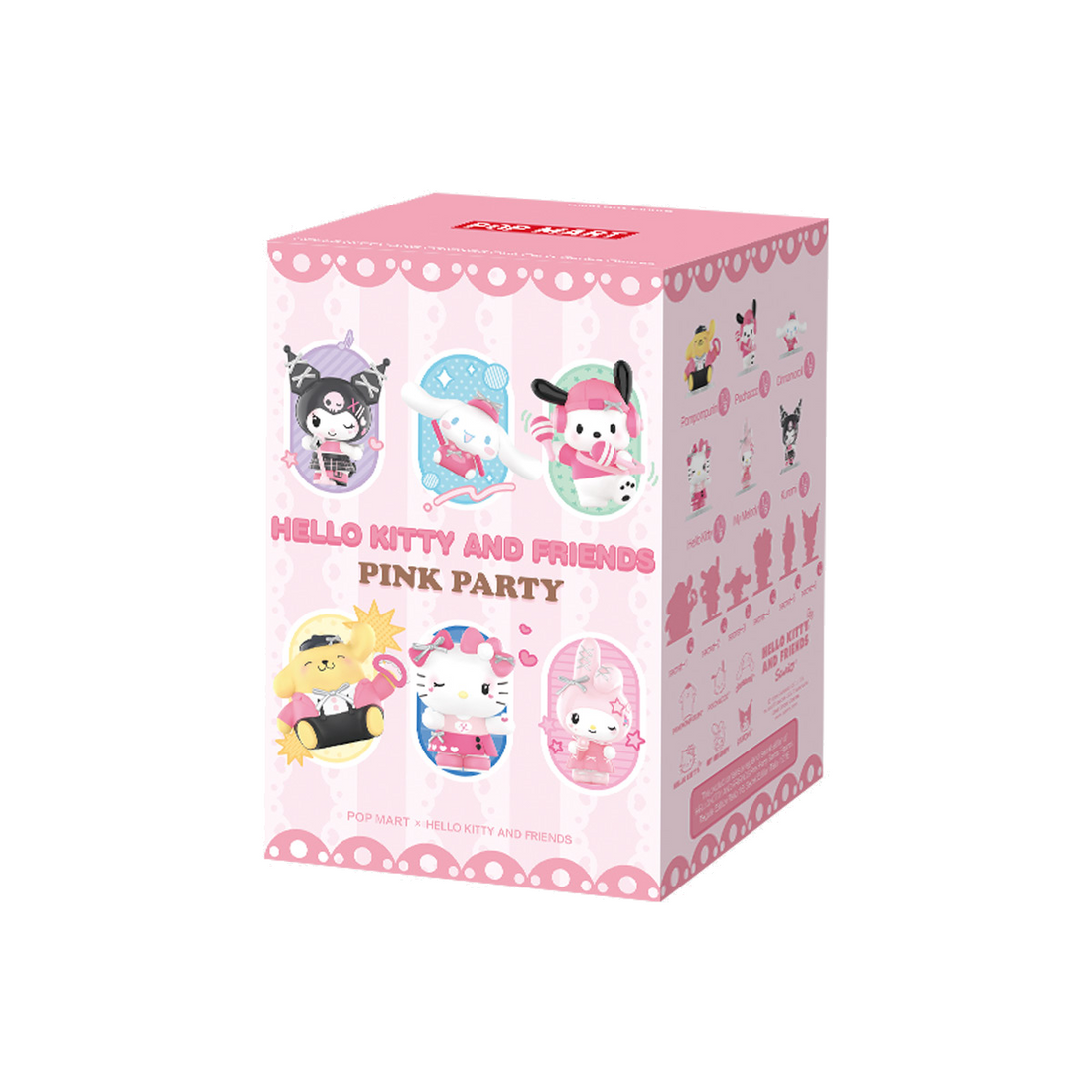 HELLO KITTY AND FRIENDS Pink Party Series Figures six regular-design lineup
