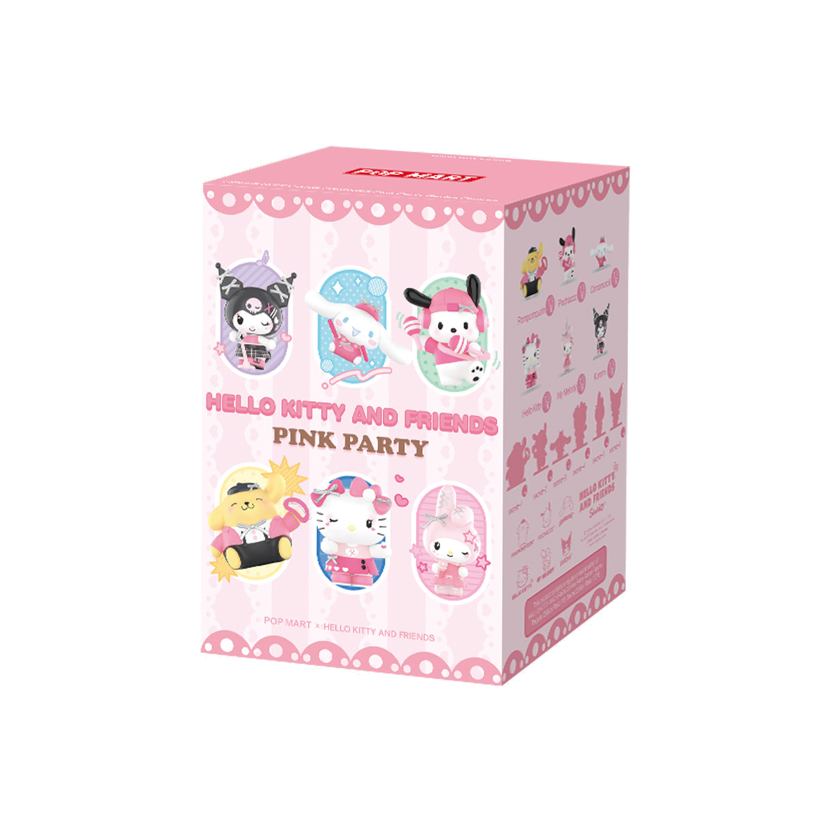 HELLO KITTY AND FRIENDS Pink Party Series Figures random single blind-box package