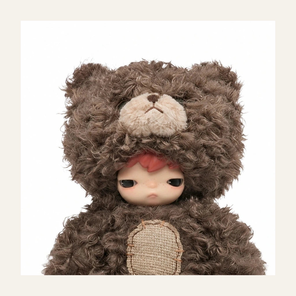 Hirono Bear Vinyl Plush Doll close-up showing material and finish