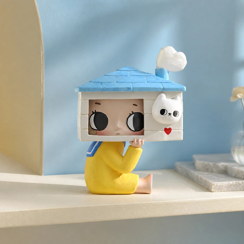 Nyota Growing up by Your Way figure in a pale blue collector display