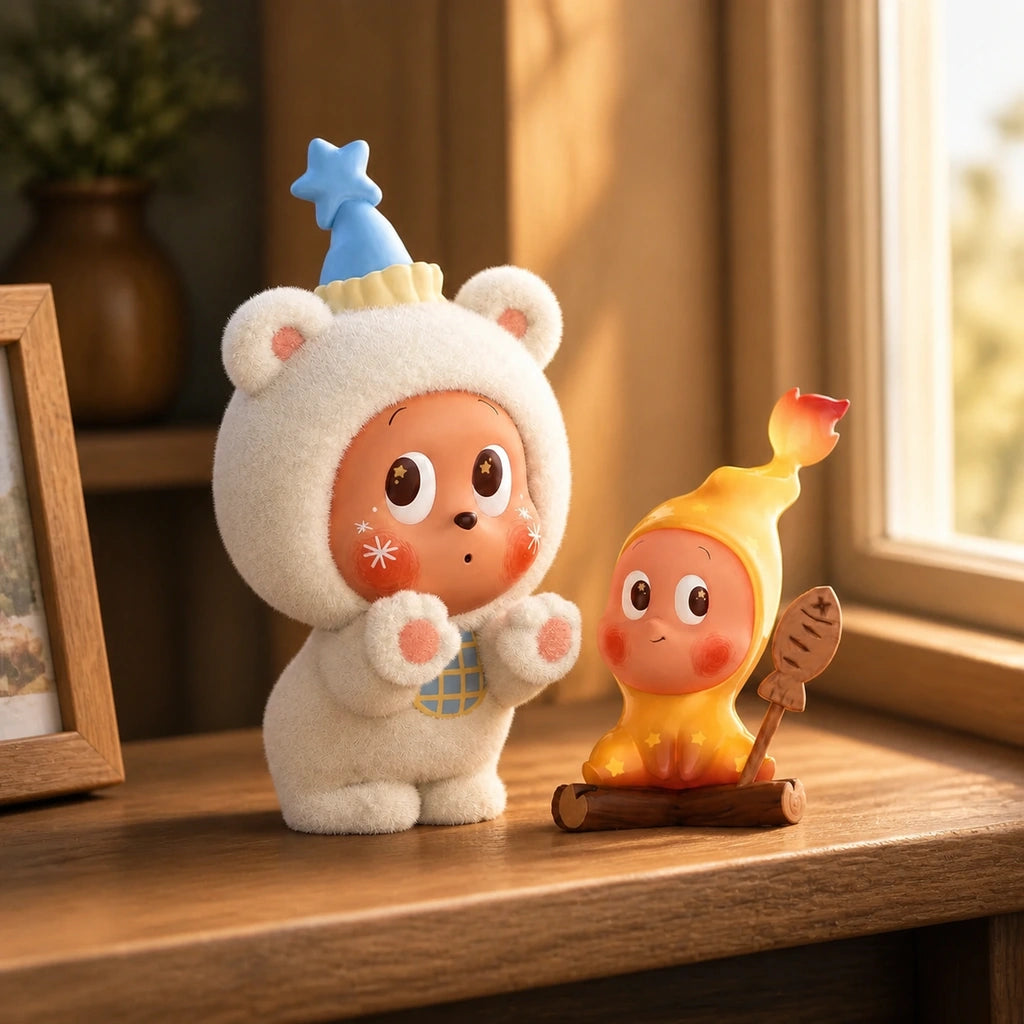 Twinkle Twinkle Warmth in a Freezing Noon Figure in a premium collector display scene