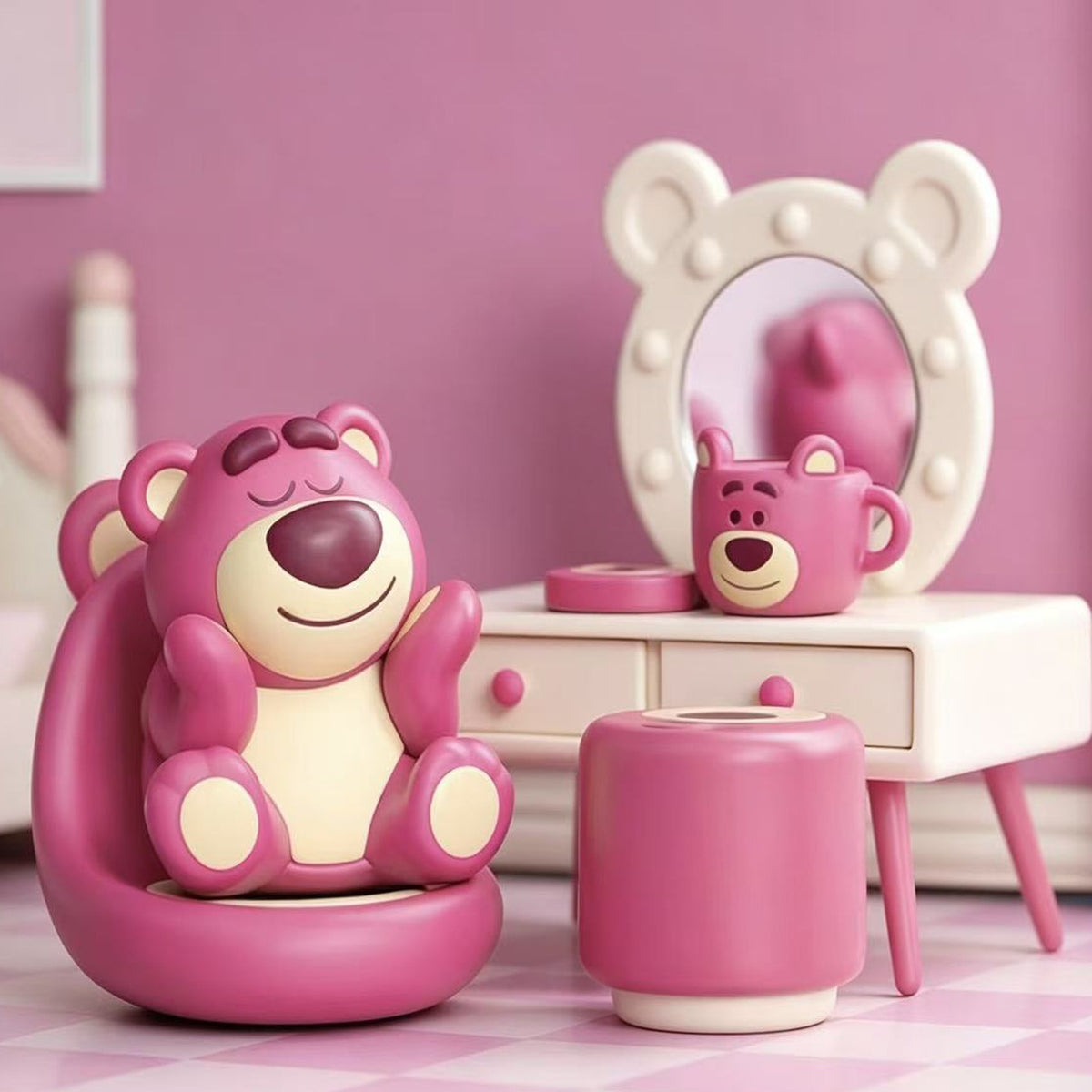 DSN Toy Story Lotso's Room Series Figure Blind Box - bathroom design scene | KikiBuddies