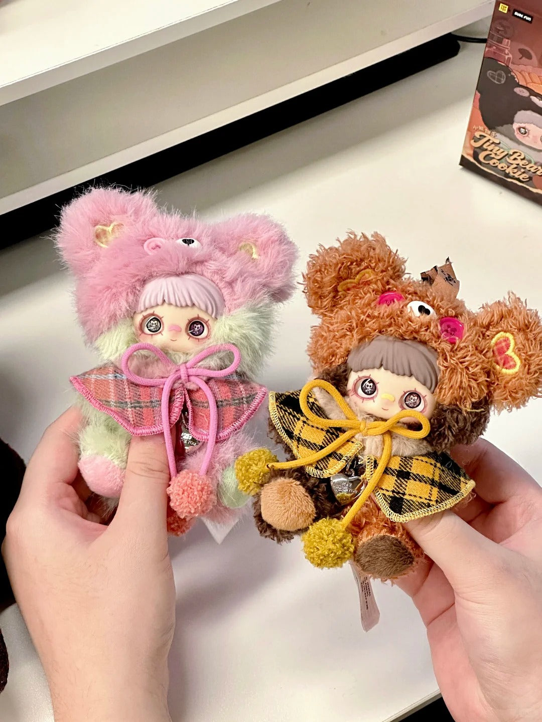 handheld pair 14 - MAYMEI Tiny Bear Cookie; display reference, not guaranteed random-box contents