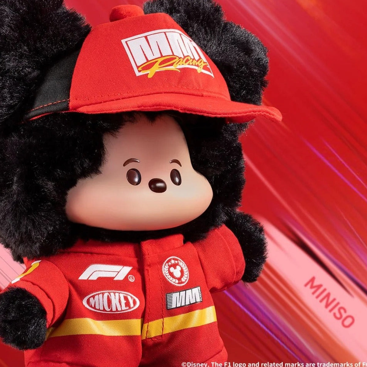 Mickey Mouse Speed Life Vinyl Plush Hanging Card - face outfit detail | KikiBuddies
