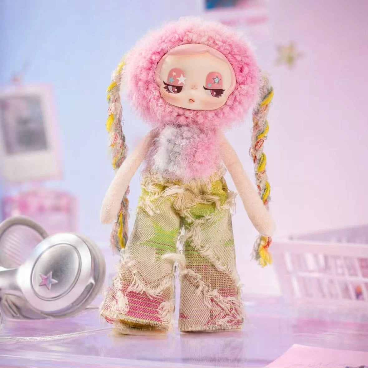 Keyki Incredible Keyki complete pink-costume physical design; illustrative plush pendant series example