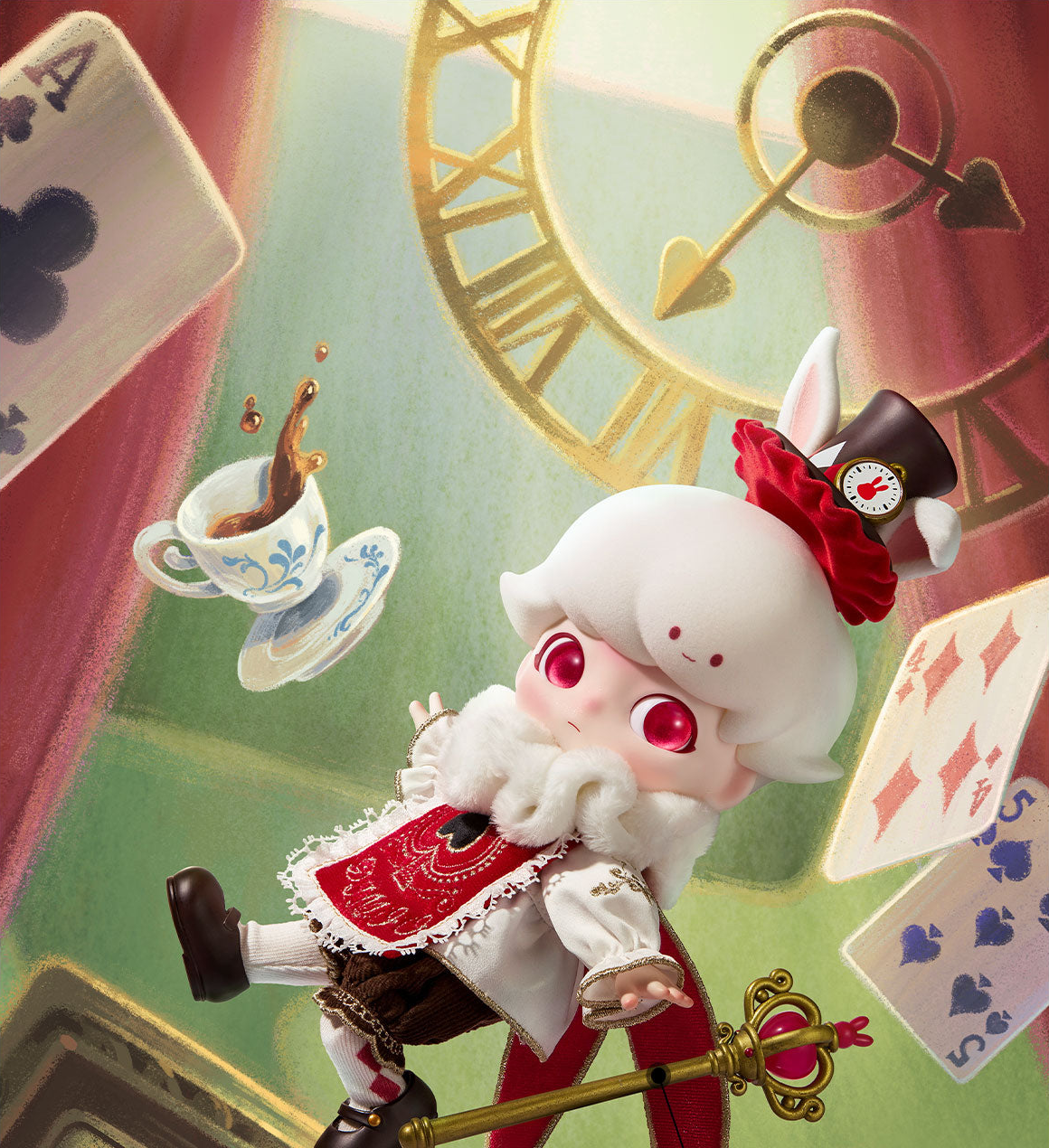 Plop Rabbit action-pose detail — close-up, not a full-product view