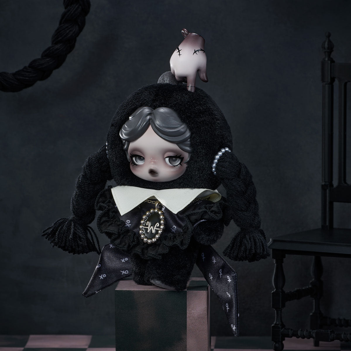 Classic Dress plush alternate frontal pose; same fixed plush, not a second included item