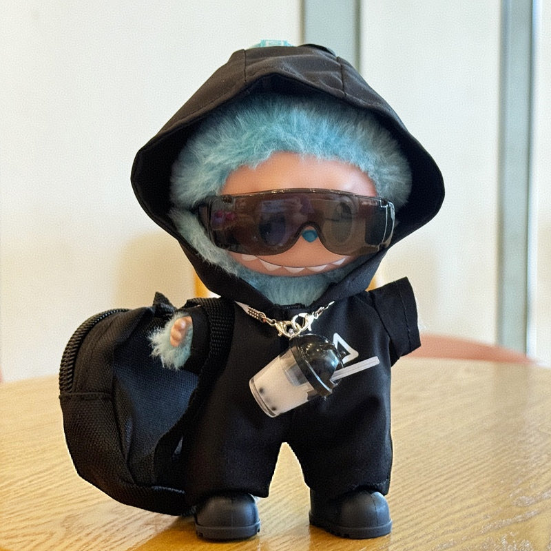 Labubu Stylish Trench Coat Set – Cozy Edition for 17cm Figures