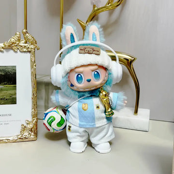 2026 Football Jersey OOTD Set #44: Argentina Edition (Labubu Doll + Curated Outfit) - main product card | KikiBuddies