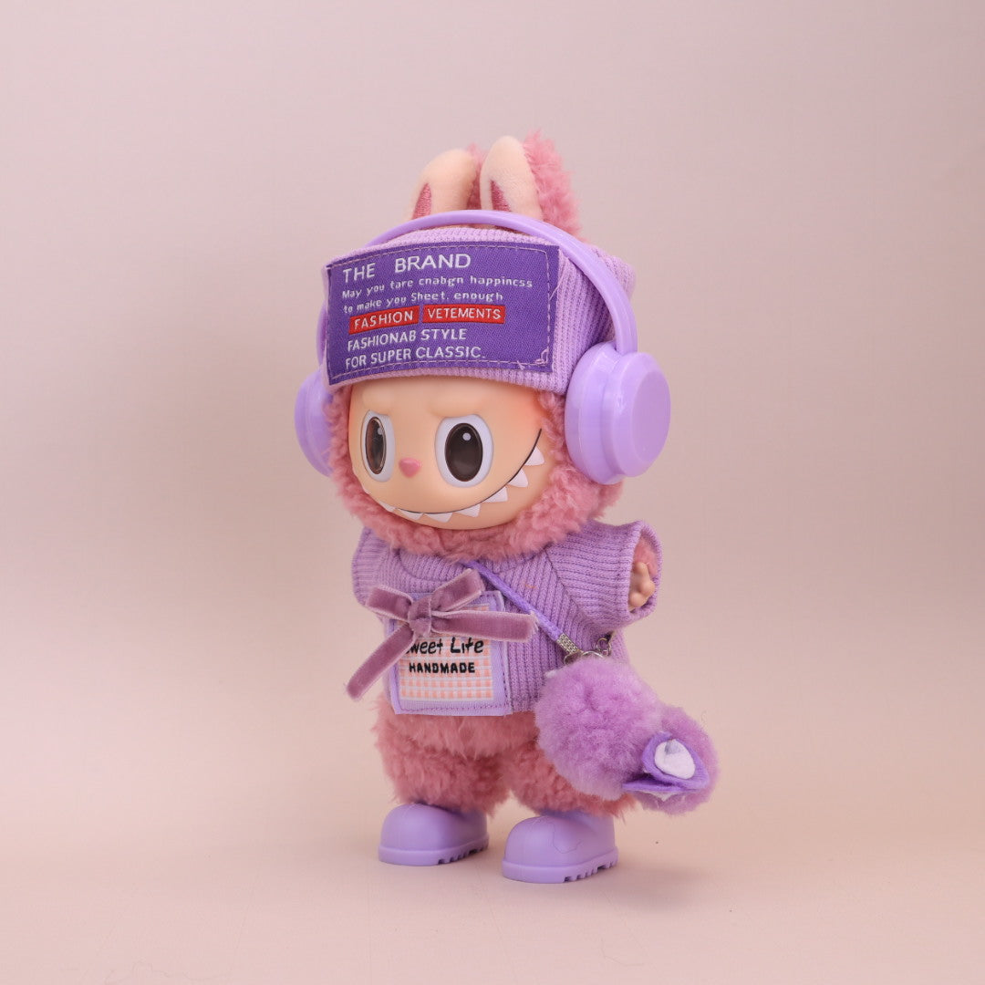 Kikibuddies Labubu 5-Piece Violet Full Streetwear Bundle