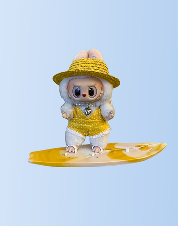 Labubu Sunshine Surf Set – Yellow Polka Dot (4 Items)