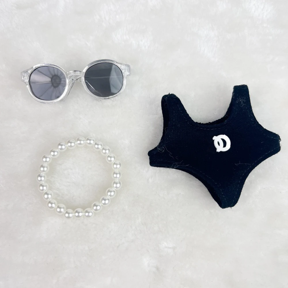 3-Piece Sleek Swimsuit Set for Labubu 17cm